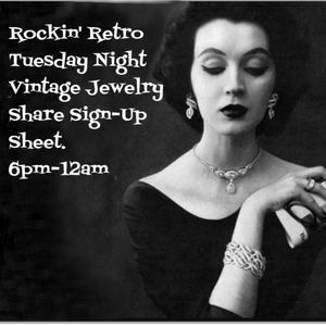 CLOSED! Rockin' Retro Tue Night VTG Jewelry Share